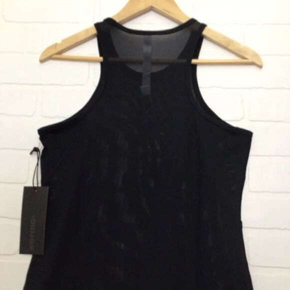 Karma sheer tank top gym training see through sports running training size med - Picture 2 of 7